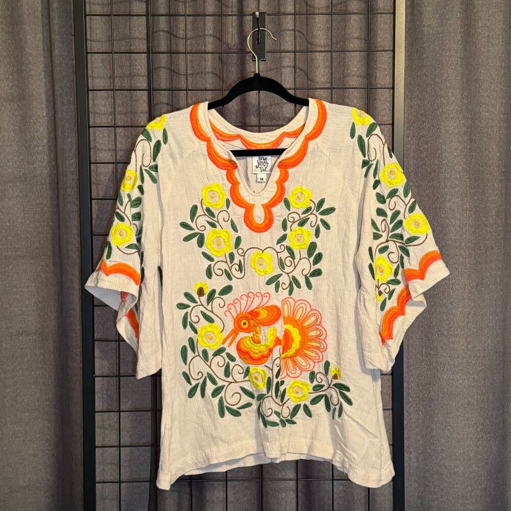 Ivy Jane | embroidered bell sleeve shirt